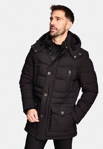 NEW CANADIAN Winterparka in Schwarz: Vorderseite