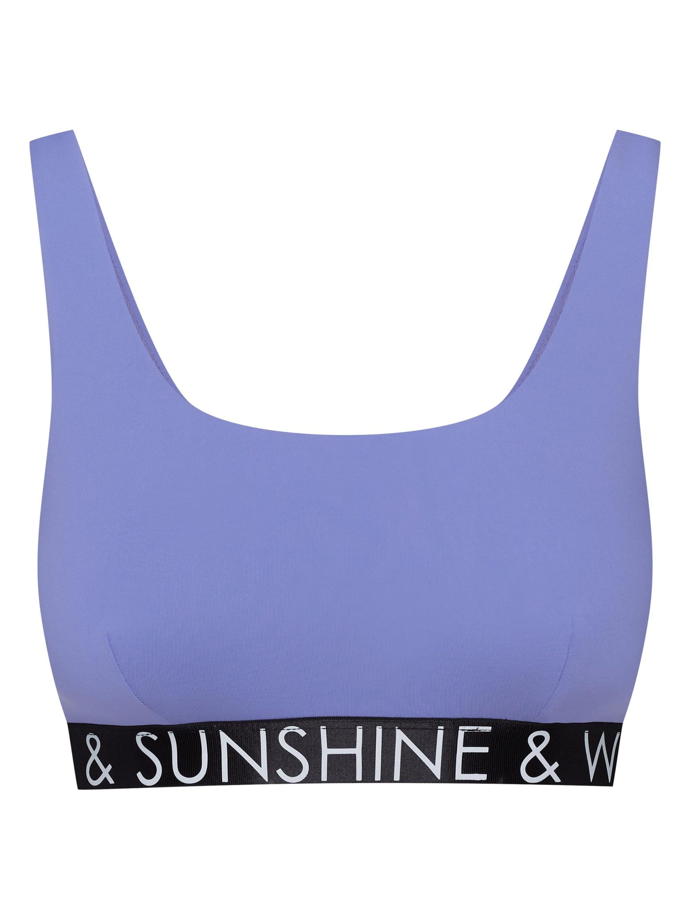 ESOTIQ Bikini Top 'Summervibes' in Blue: front