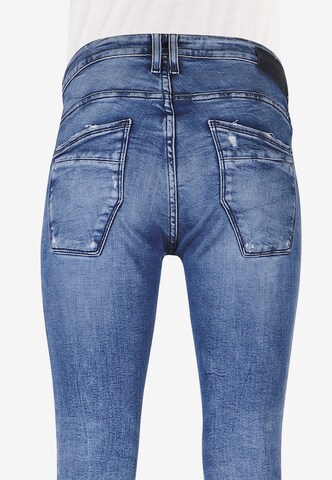 Le Temps Des Cerises Slimfit Jeans in Blauw