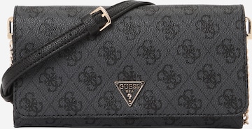 GUESS Клъч 'NOELLE II XBODY FLAP ORGANIZER' в сиво: отпред