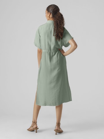 VERO MODA Shirt Dress 'IRIS' in Green