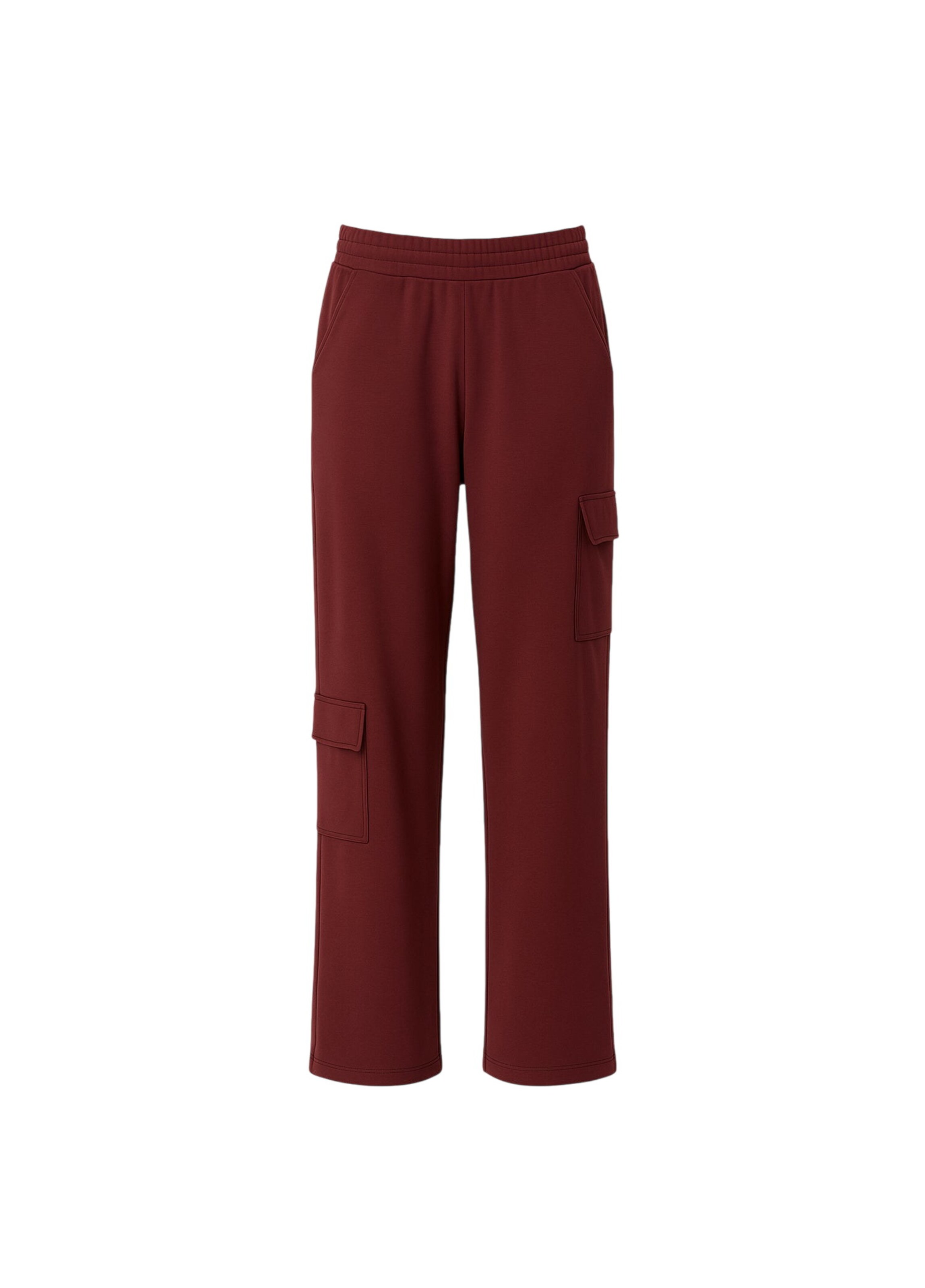 Loosefit Pantalon cargo BASSIGUE en rouge : devant