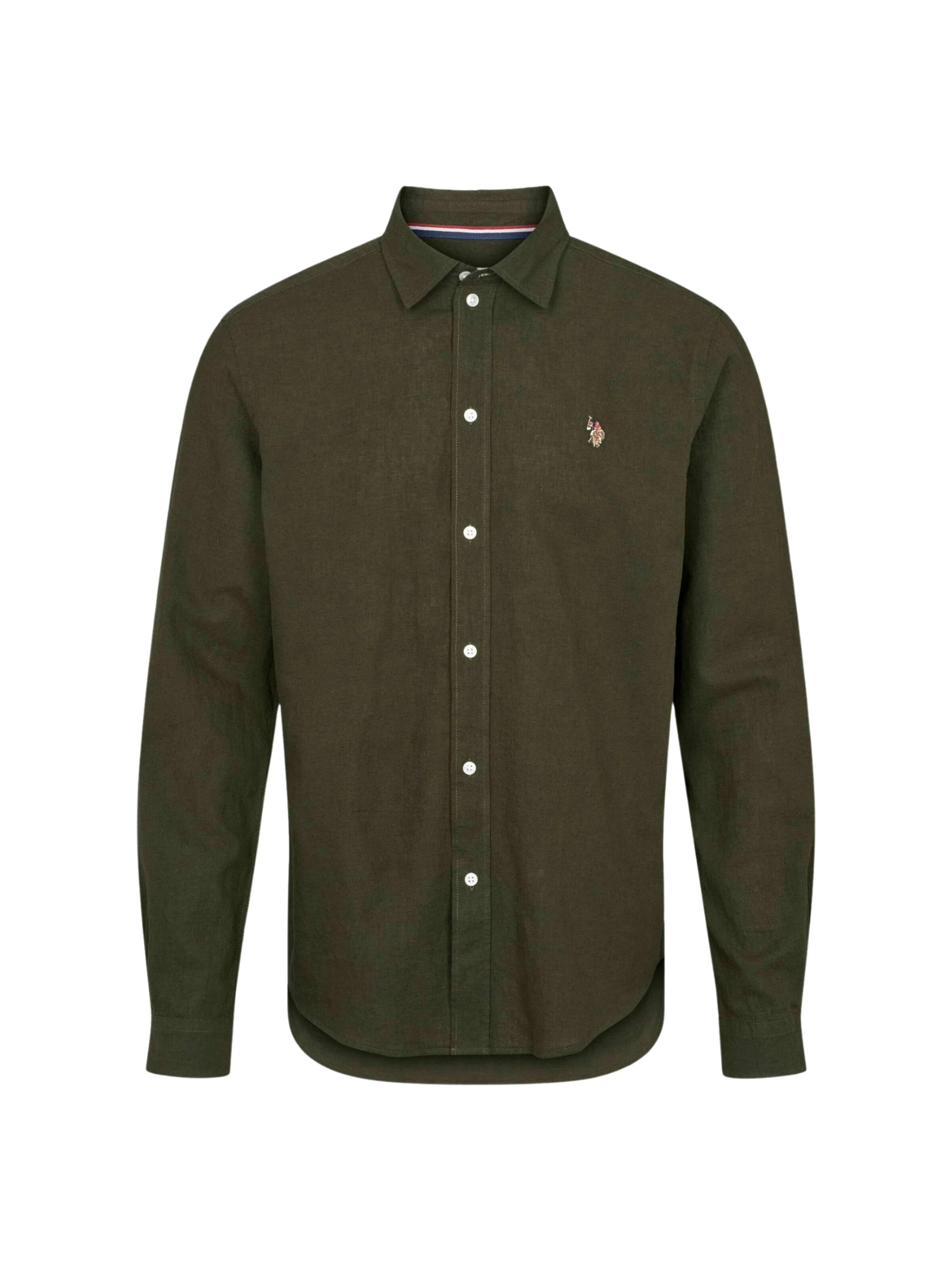 U.S. POLO ASSN. Regular fit Overhemd ' Bolt ' in Groen: voorkant