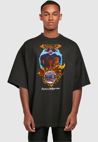 Merchcode Shirt 'Thin Lizzy - Vagabonds' in Zwart: voorkant