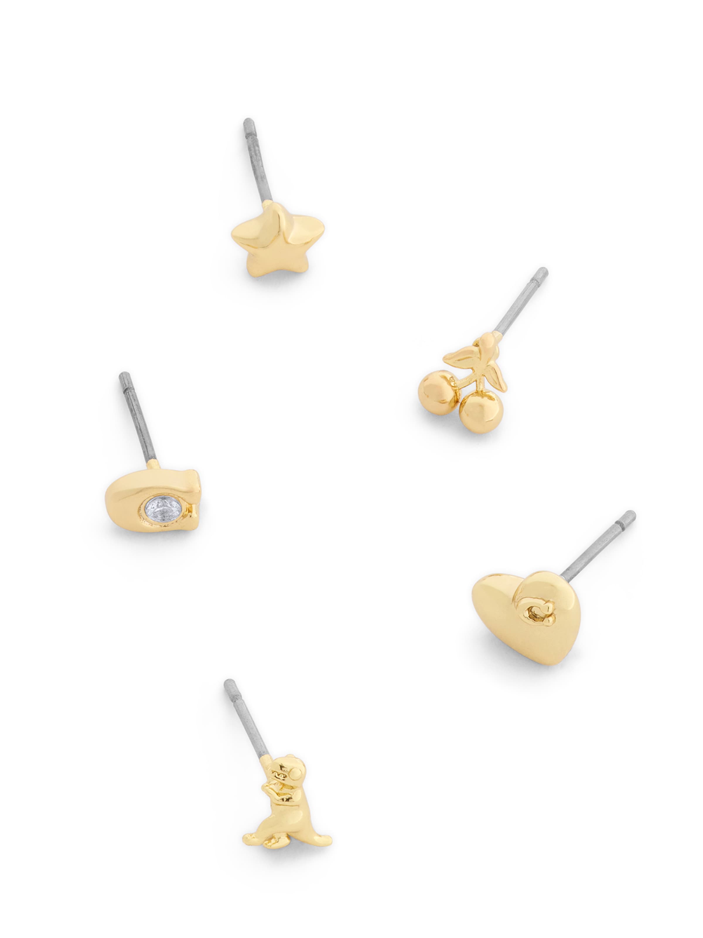 COACH - Pendientes 'Signature Rexy-Motiv' en oro