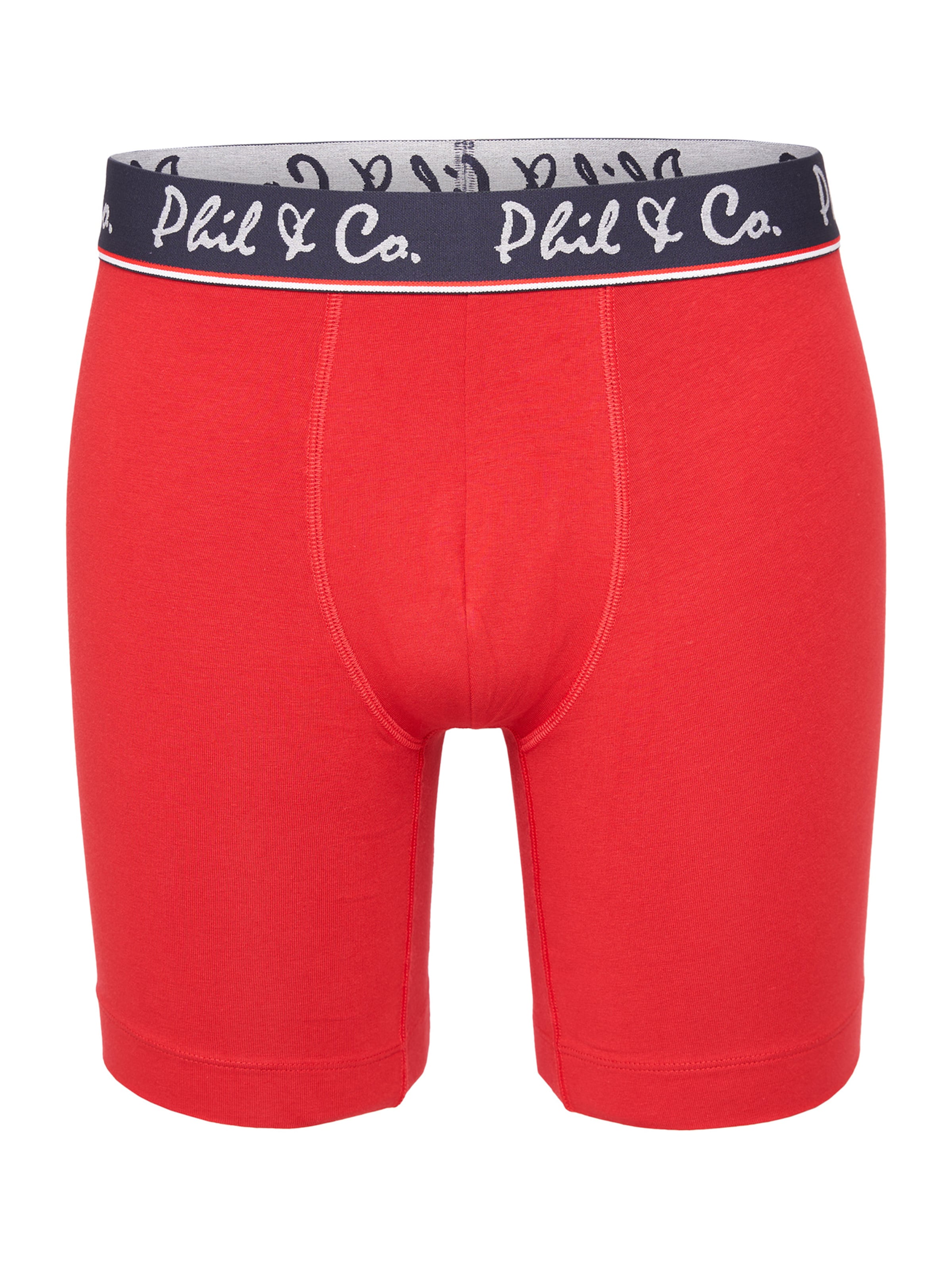 Phil & Co. Berlin Boxer shorts ' Jersey Long Boxer ' in Blue