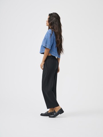 ONLY Wide leg Trousers 'ONLPoptrash' in Black