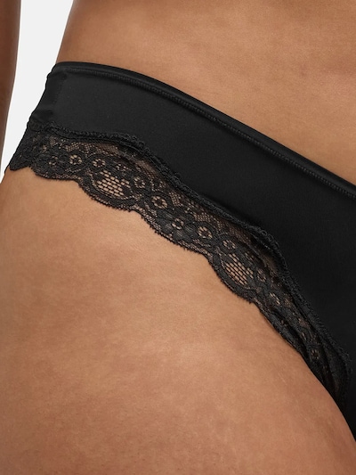 cfab (formerly creamy fabrics) Tanga 'Lace Tanga' en XS en negro, Vista del producto
