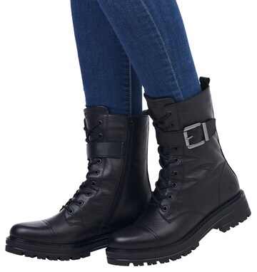 REMONTE Lace-Up Boots in Black
