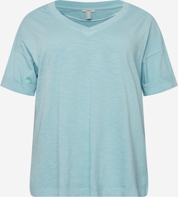 Esprit Curves Тениска в синьо: отпред