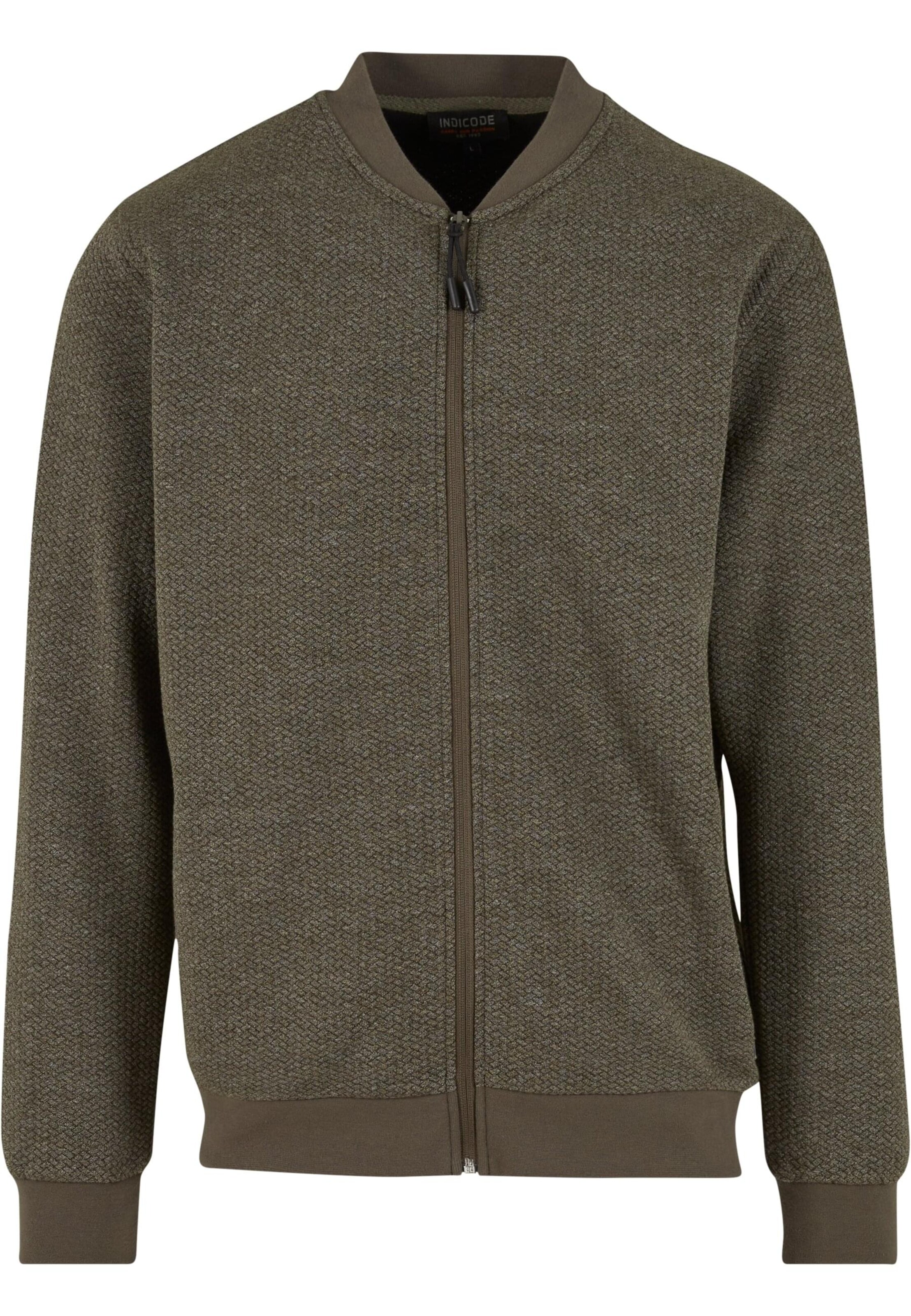 INDICODE JEANS - Casaco meia-estação 'Stamos' em verde: frente