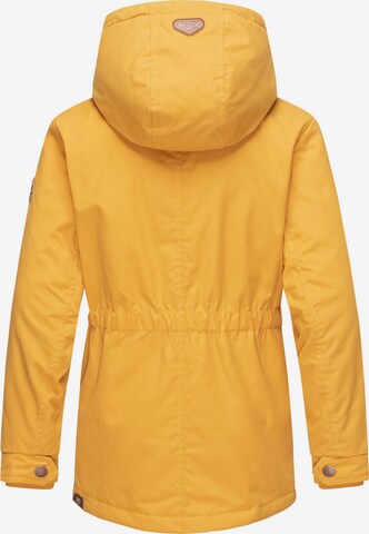 Ragwear Winter Jacket 'Elvina' in Yellow