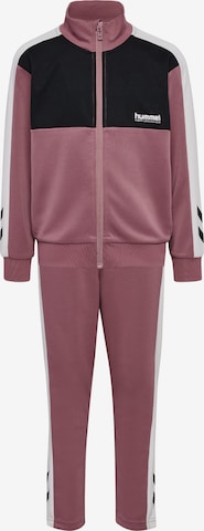 Hummel Tracksuit in Pink: front
