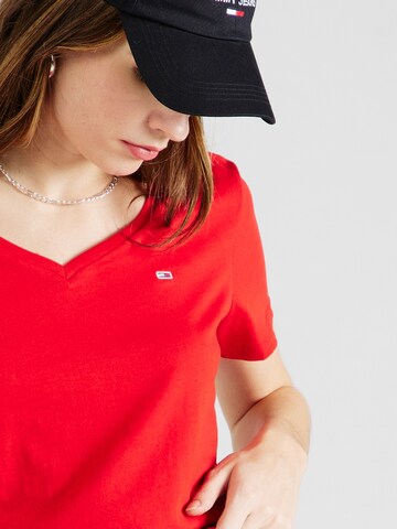 T-shirt Tommy Jeans en rouge