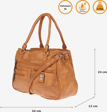 Christian Wippermann Handtasche 'Große Damen Tasche Umhängetasche Schultertasche' in Braun: Vorderseite