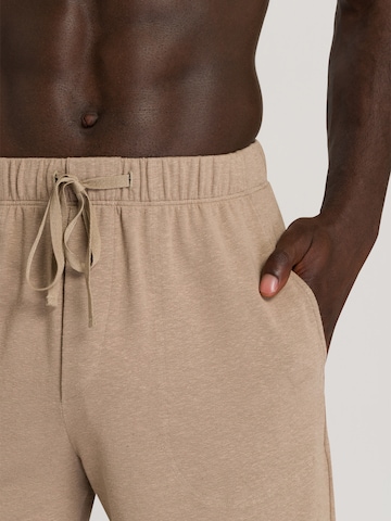 Hanro Pajama Pants ' Loungy Summer ' in Beige