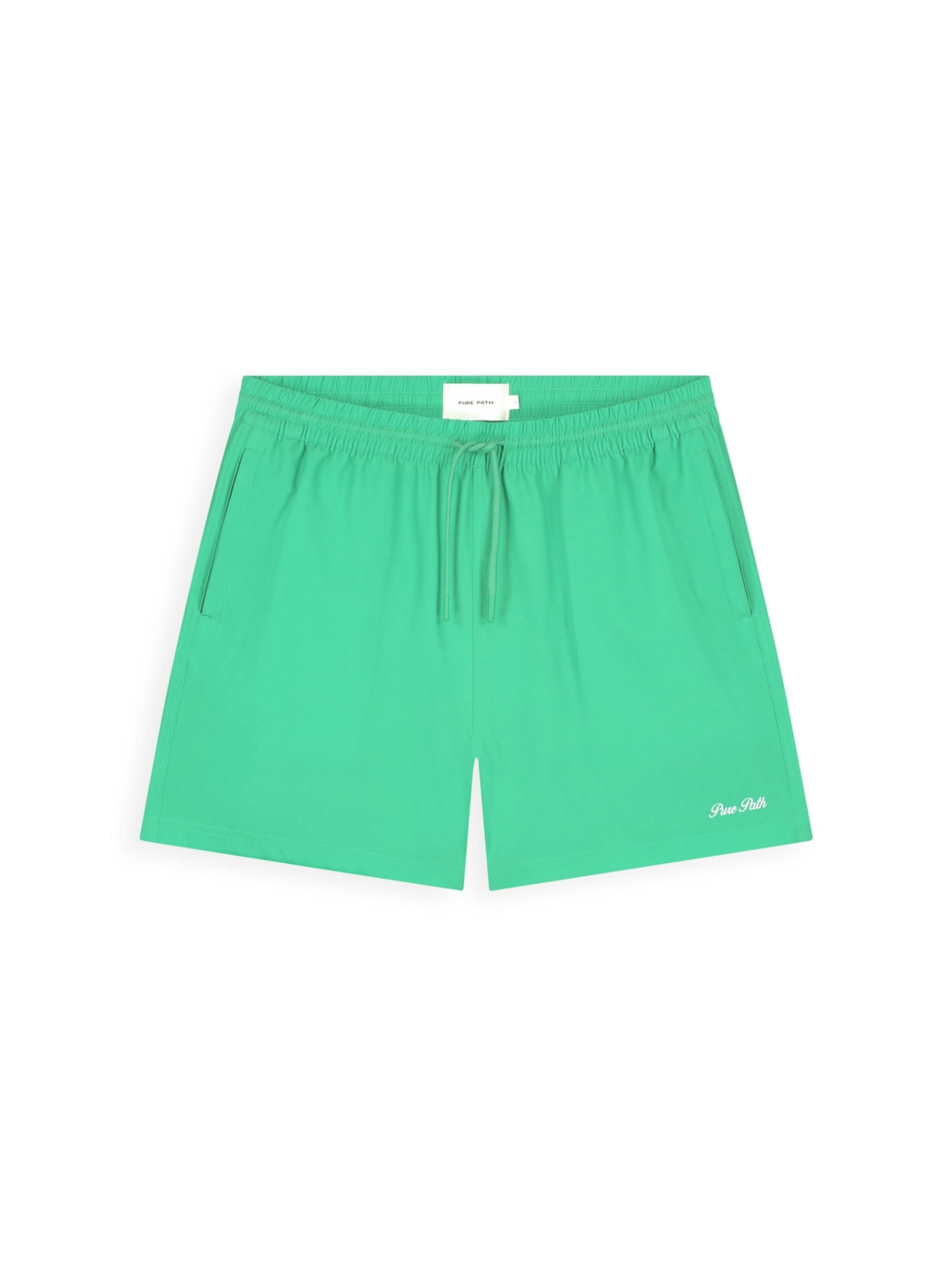 Pure Path Board Shorts in Green: front