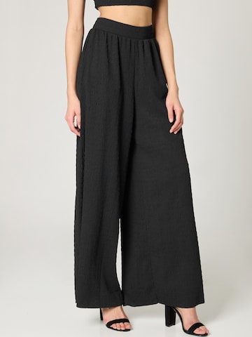 Wide Leg Pantalon 'TAMARA' Guido Maria Kretschmer Women en noir : devant