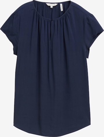 TOM TAILOR - Blusa en azul: frente