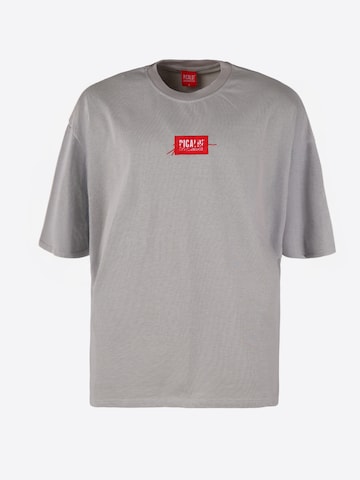 Picaldi Shirt 'Emphasize Oversize' in Grau: Vorderseite