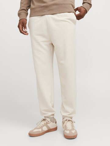 JACK & JONES - Tapered Pantalón en beige: frente