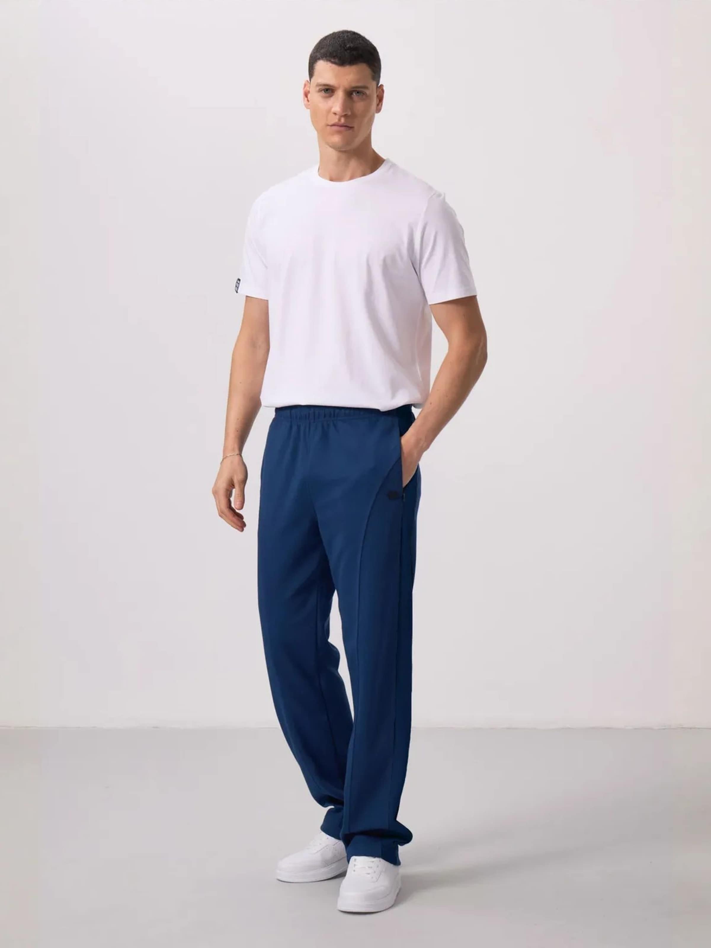Wide Leg Pantalon Tommy Life en bleu