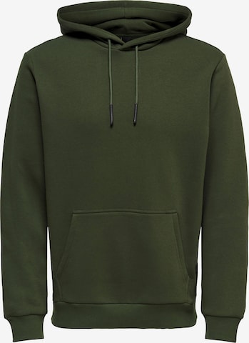 Only & Sons Sweatshirt 'Ceres' in Green: front