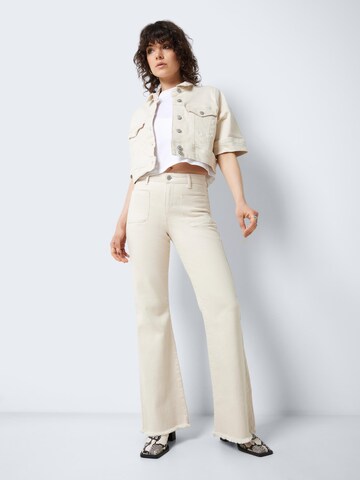 Flared Jeans 'Nat' di Noisy may in beige