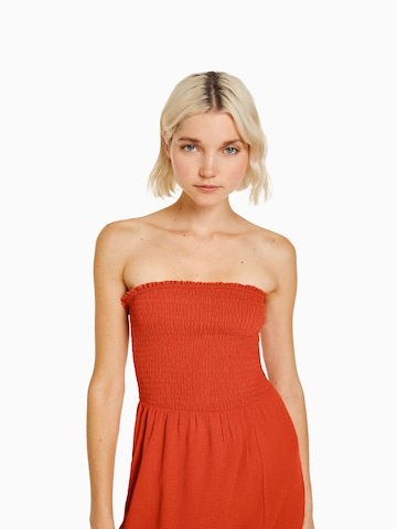 Bershka Letní šaty – oranžová