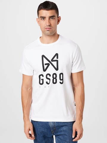 T-Shirt G-Star RAW en blanc : devant