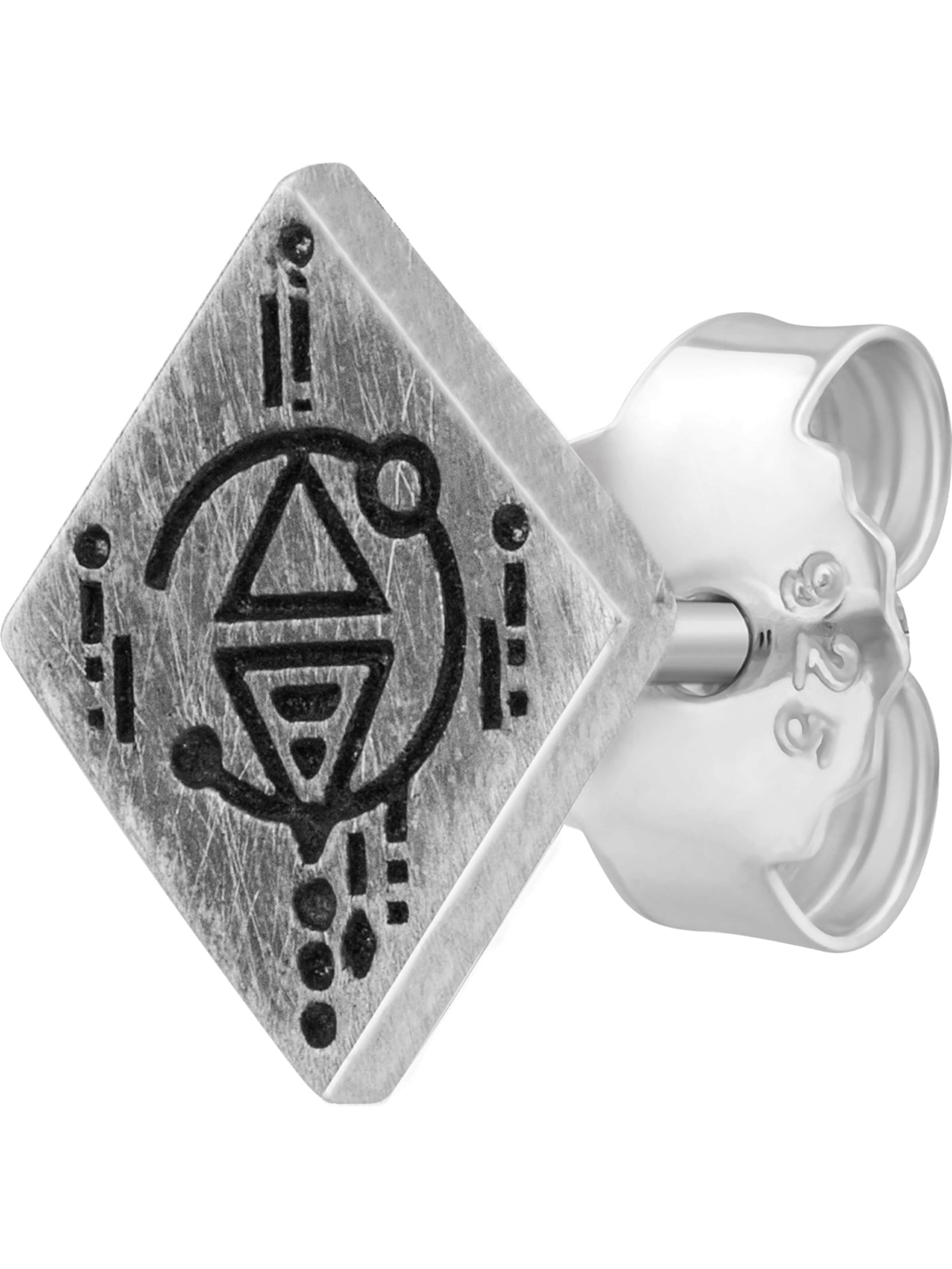 caï Ohrringe in Grau: Vorderseite