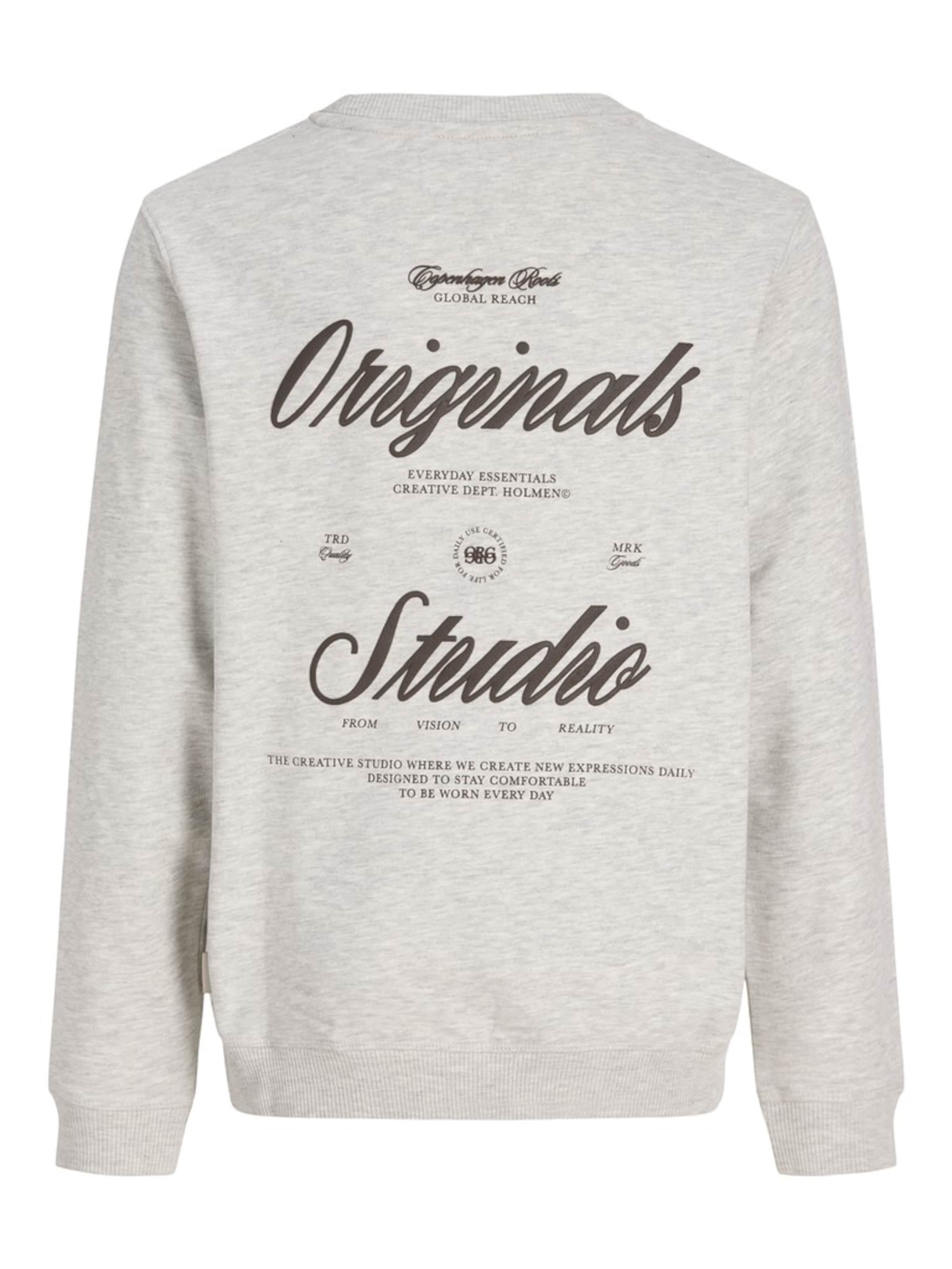 Bluză de molton 'JORNORREBRO' de la Jack & Jones Junior pe gri
