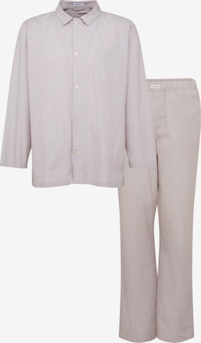 SEIDENSTICKER Long Pajamas 'Woven ' in Grey: front