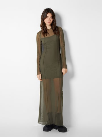 Bershka Dress in Green: front