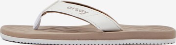 Orsay T-Bar Sandals in White