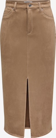 ONLY - Falda 'ONLStina' en marrón: frente
