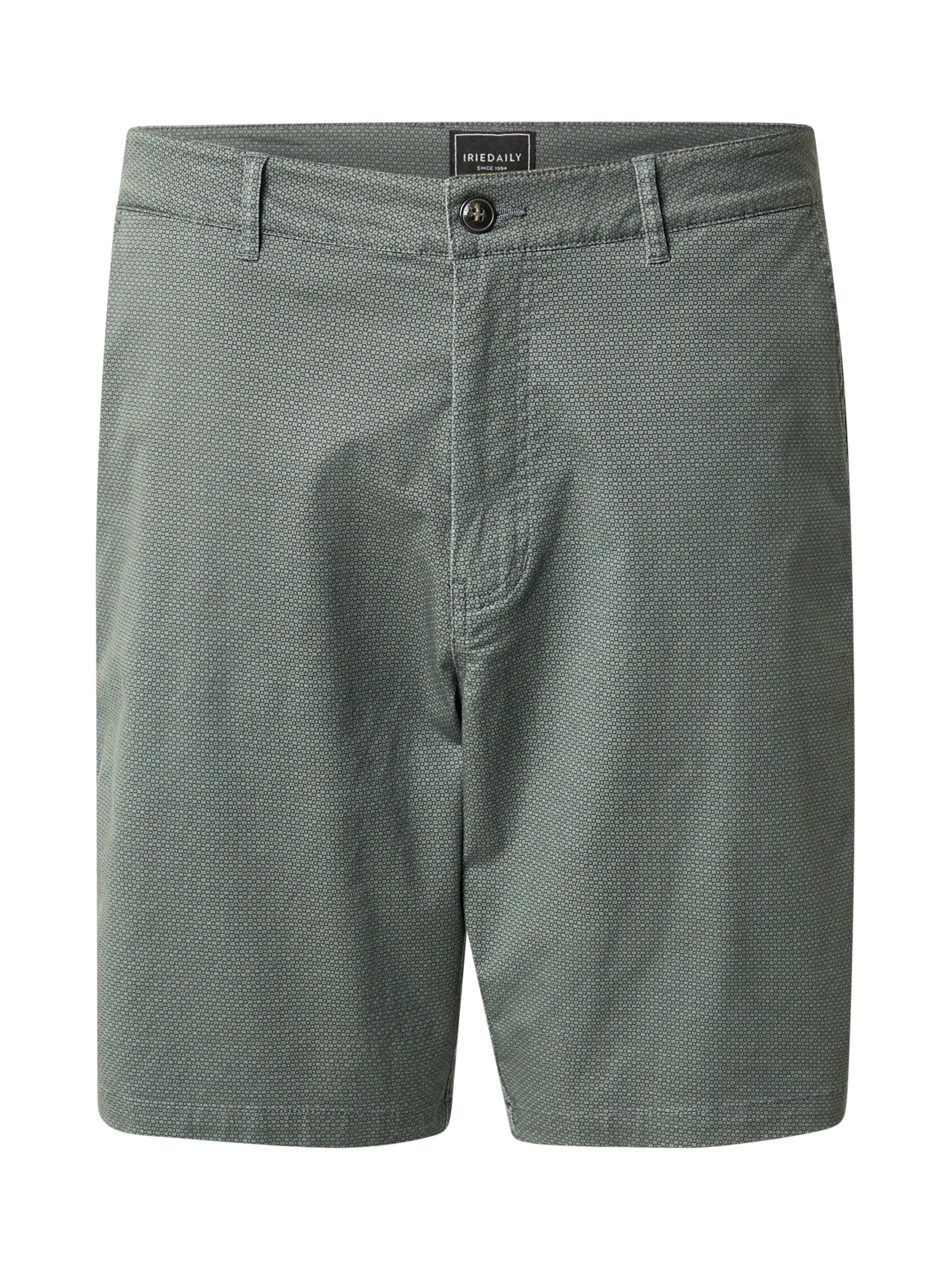 žalia Iriedaily „Chino“ stiliaus kelnės 'Love City': priekis