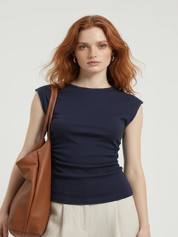 No Matter What Top in Blue