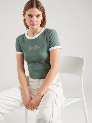 T-shirt 'GRAPHIC RINGER MINI' LEVI'S ® en vert : devant
