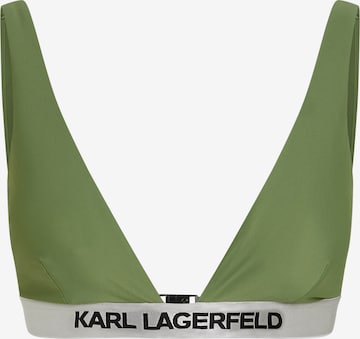 Karl Lagerfeld Trojuholníky Bikinový top - Zelená: predná strana