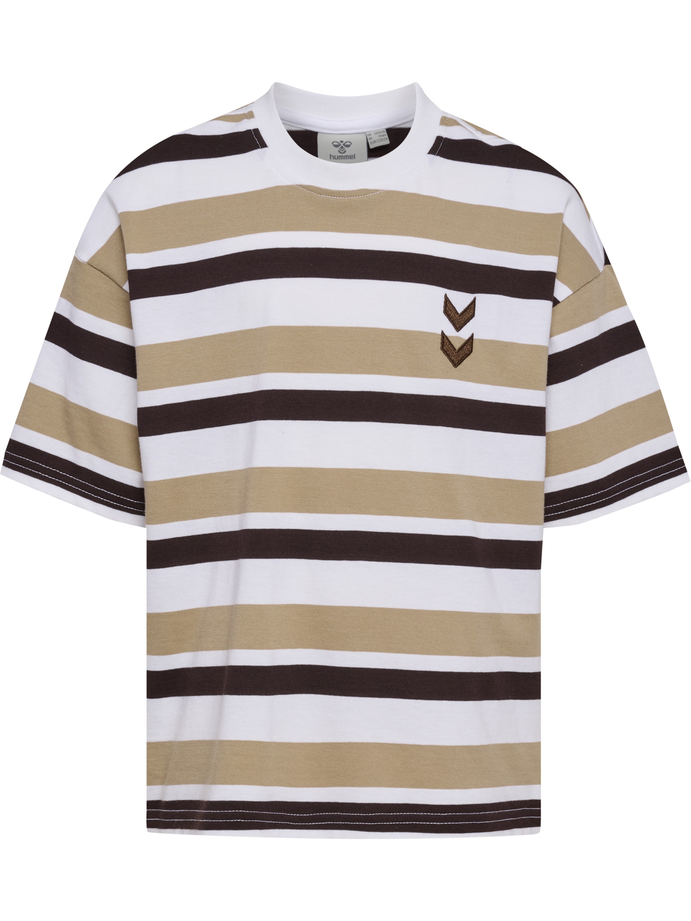 Hummel Shirt in Bruin: voorkant