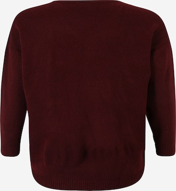 Noisy May Curve Sweater 'Son' in Red