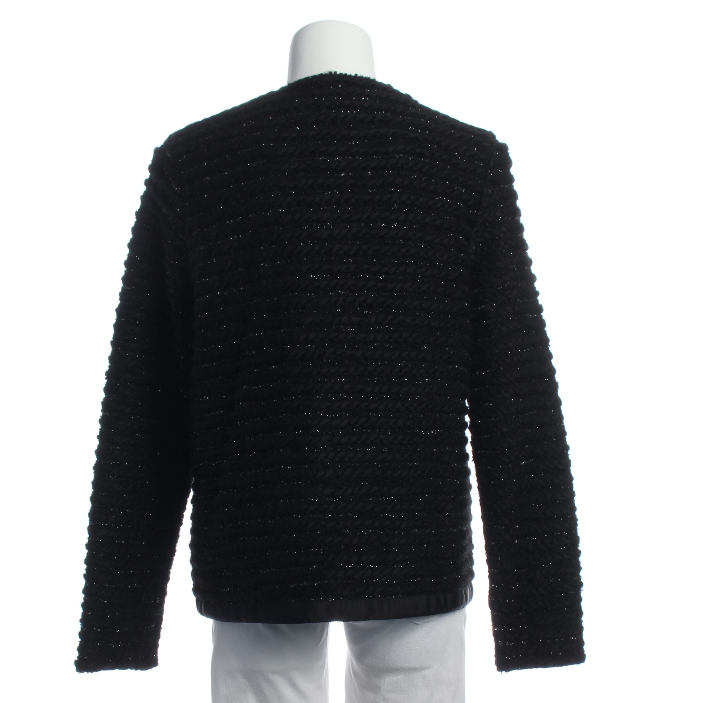 Karl Lagerfeld Pullover / Strickjacke L in Schwarz