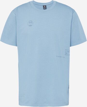 G-Star RAW - Camiseta en azul: frente