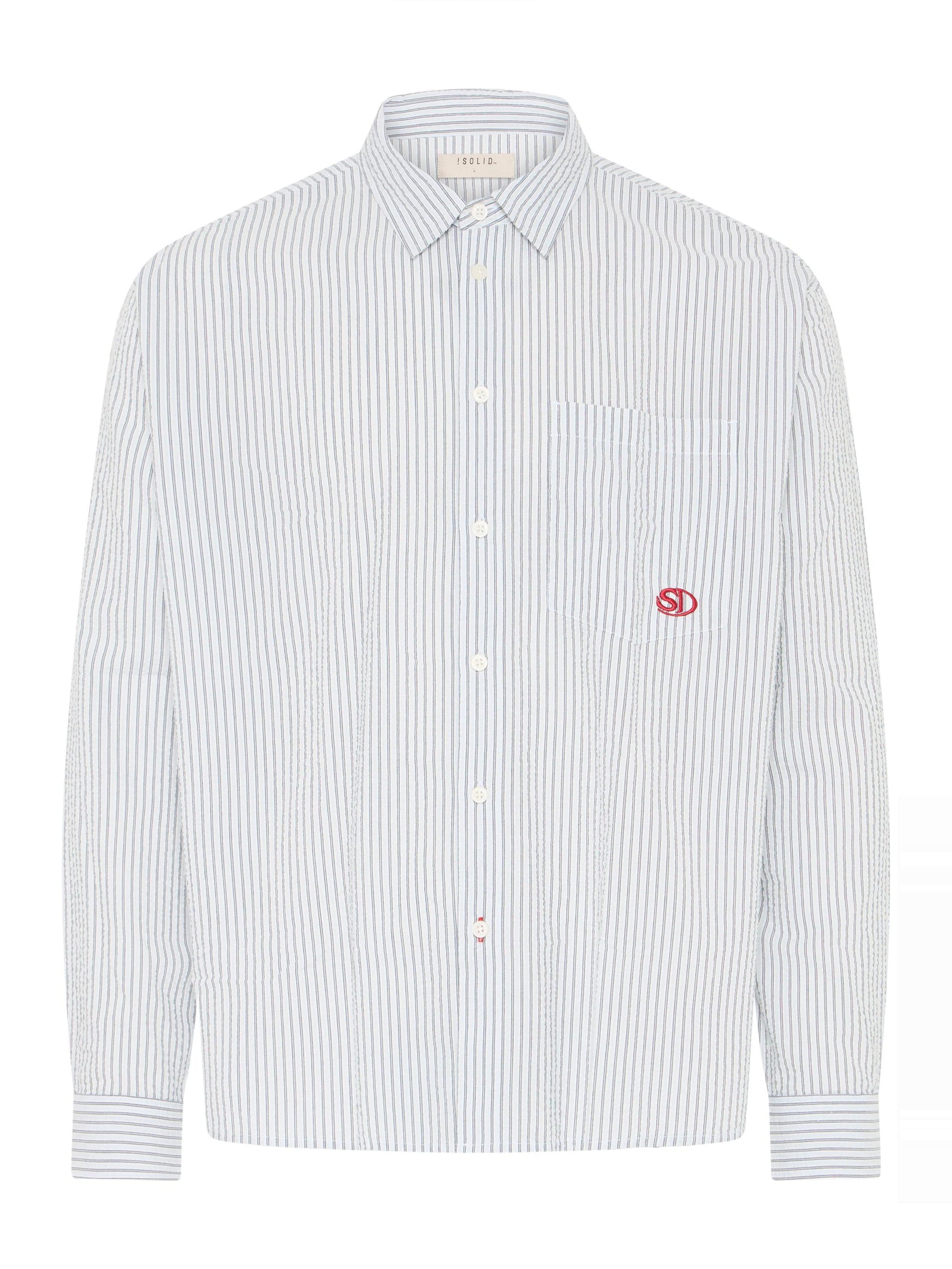 !Solid Button Up Shirt ' SDUmstead ' in Navy, Item view