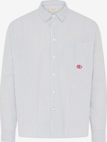 !Solid Button Up Shirt ' SDUmstead ' in Blue: front