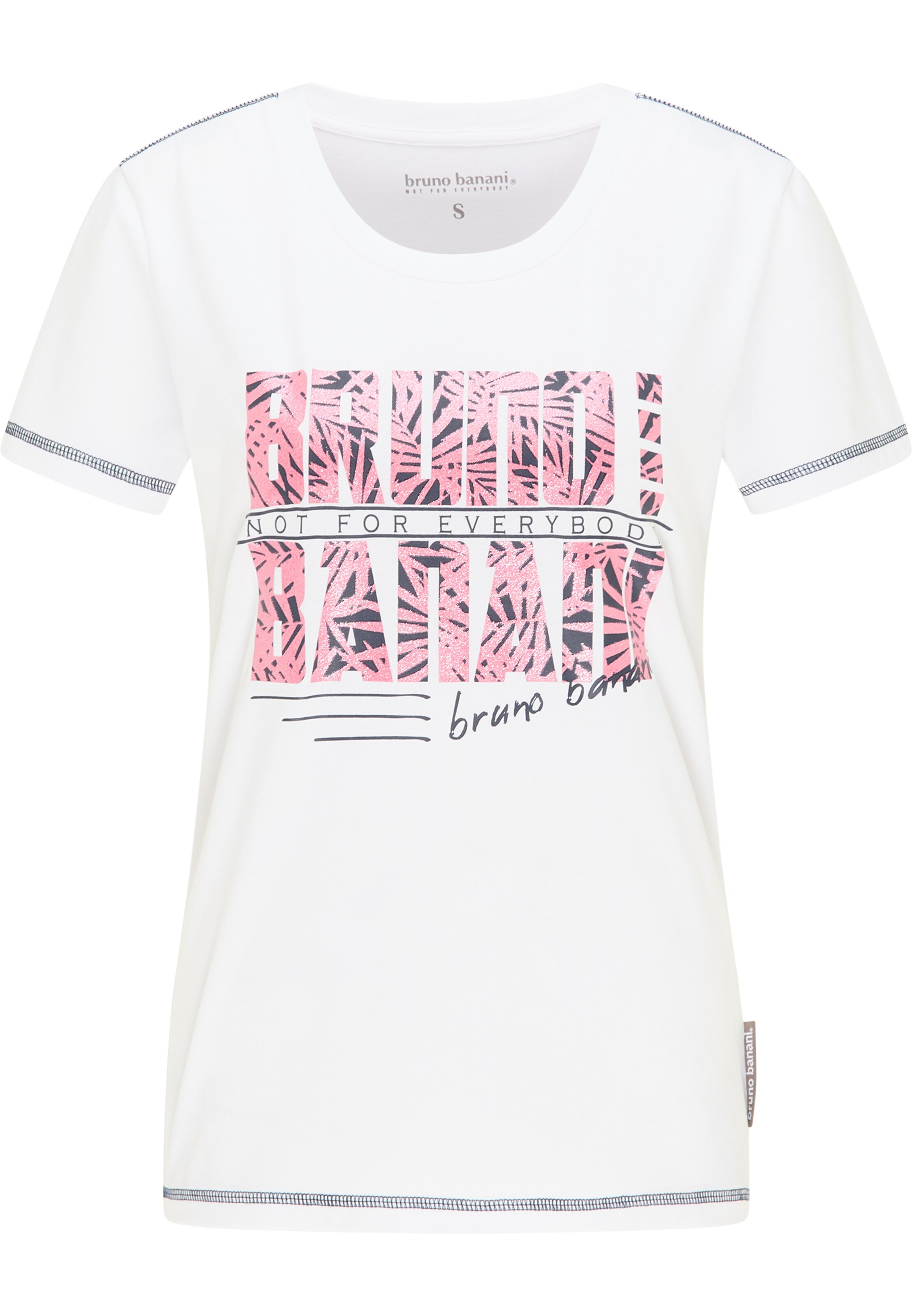 T-shirt Bruno Banani en blanc : devant