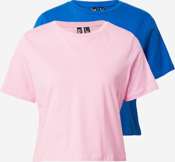 T-shirt 'RINA' PIECES en bleu : devant