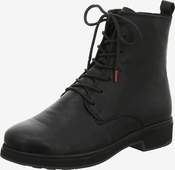 THINK! Lace-Up Ankle Boots in Black: front