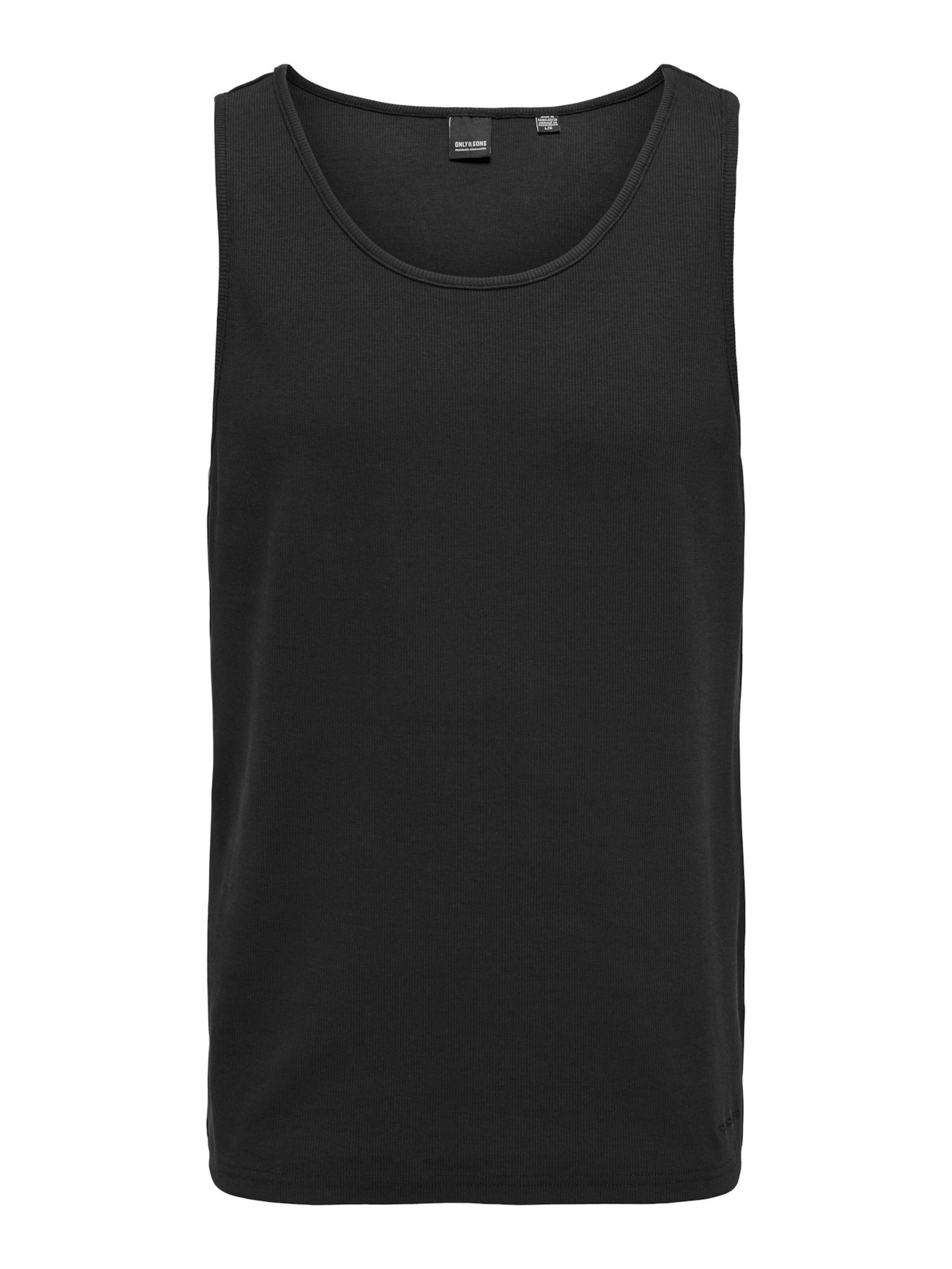 Maglietta 'Les Classique' di Only & Sons in nero: frontale